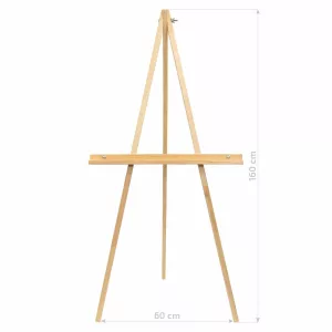 Festőállvány, Tábori, Összecsukható - Rósa Tripod Pine Wooden Field Easel 60x75x160cm