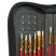 Mesh Paint Brushes Case Zippered Brush Holder, Black - 29cm