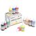 Airbrush készlet - MEEDEN White Mini Airbrush Kit, Dual-Action Gravity Feed 0.5mm Airbrush, 12 Colors Airbrush Paint Set