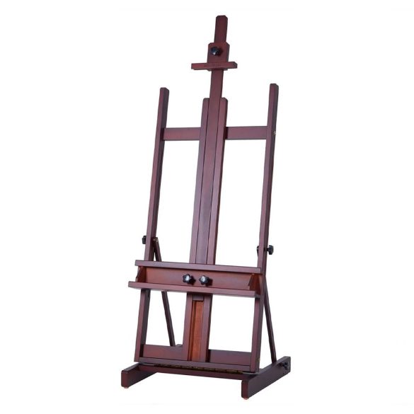 Easel - Classic Large H-Frame Studio Easel for Heavy Duty Walnut Color