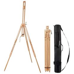 Painting Easel - Tripod Field Easel with Carrying Case