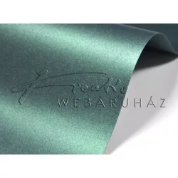   Metálfényű - Deep Forest metál csillogású karton 250gr - Kétoldalas, 30 x 20 cm - Sötétzöld színű