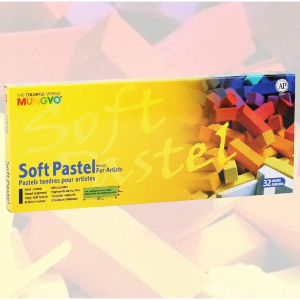 Mungyo Studio Soft Pastels, Mini Chalk for Artists 32pcs