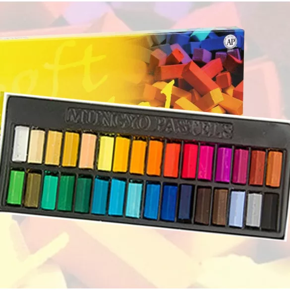 Mungyo Studio Soft Pastels, Mini Chalk for Artists 32pcs