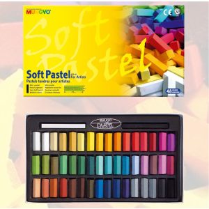 Mungyo Studio Soft Pastels, Mini Chalk for Artists 48pcs