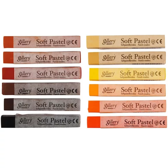 Mungyo Gallery Artists' Soft pastels 12pcs - Earthtones