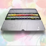 Akvarellfesték készlet - Mungyo Professional Water Color Passion for masterpieces 24 pan sets