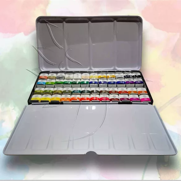 Akvarellfesték készlet - Mungyo Professional Water Color Passion for masterpieces 48 pan sets