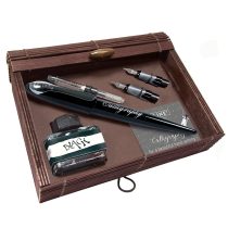   Kalligráfia készlet - Online Calligraphy Fountain Pen Set in Bamboo Gift Box