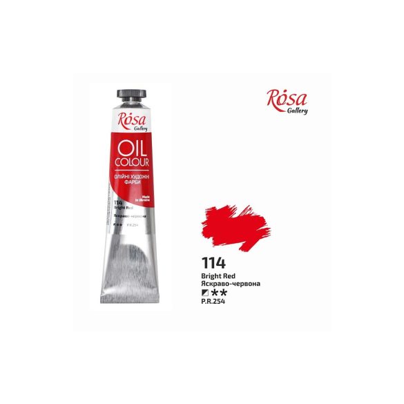 Oil Paint - Rósa Gallery Oil Colour - 45ml - Bright Red