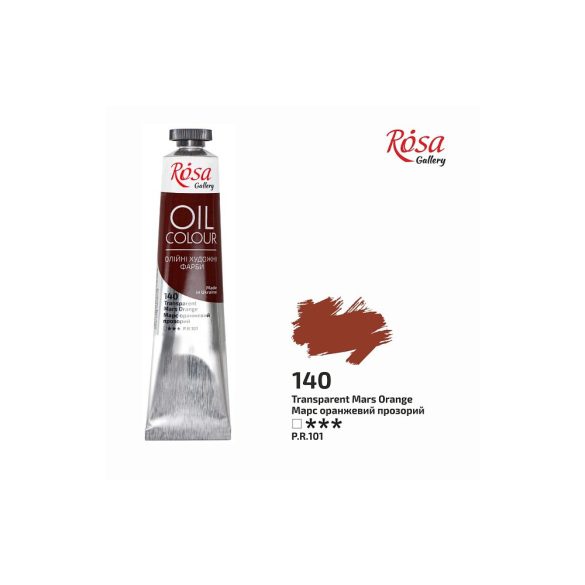 Olajfesték - Rósa Gallery Oil Colour - 45ml - Transparent Mars Orange