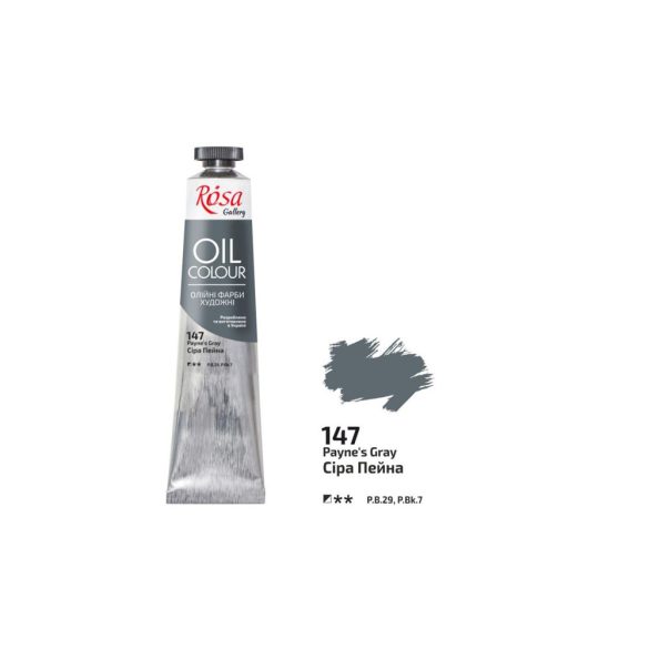 Olajfesték - Rósa Gallery Oil Colour - 45ml - Payne's Szürke