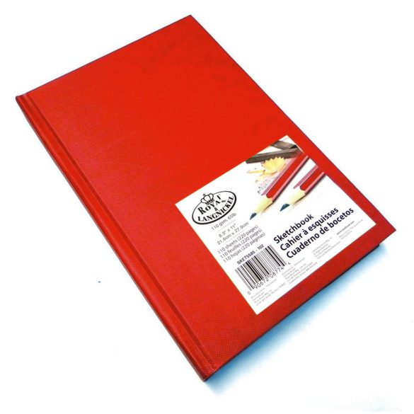 Sketch Book - Royal & Langnickel Sketchbook 220 pages, 110 gr, 21,6cm x 27,9cm - Deep Red