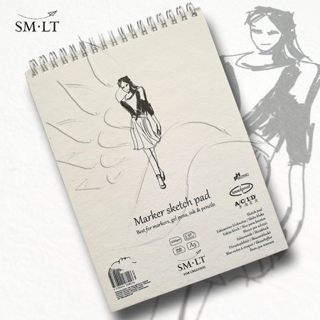 Markertömb - SMLT Marker Sketch Pad 100gr, 50 sheets A/3