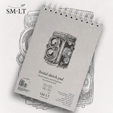 Vázlattömb - SMLT Bristol Pad authentic - 185gr, 30 sheets, A5