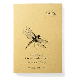   Vázlattömb - SMLT Cream Sketch Pad 80gr, 100 lap, A4 ragasztott