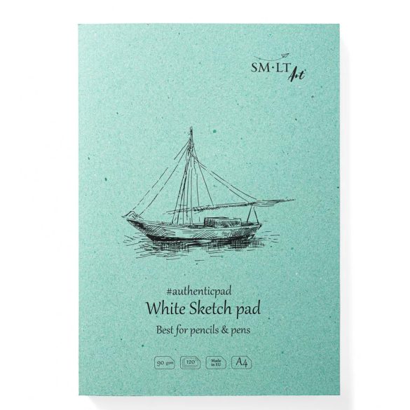 Vázlattömb - SMLT Sketch authenticbook White  90gr, 32 sheets, 17,6x24,5cm