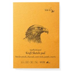 Sketch Pad - KRAFT 90gr, 60 sheets, A/4, 100 % recycled