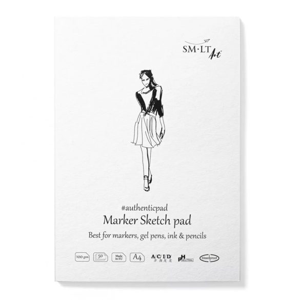 Markertömb - SMLT Marker Sketch Pad 100gr, 50 sheets A/4