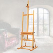   Easel - MEEDEN Large Professional H-Frame Art Painting Easel with Storage Tray