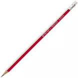 Yalong To Go Triangle Graphite Pencil with Eraser Tip 12pcs -  Deep Red
