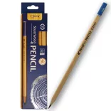 Yalong To Go Triangle Graphite Pencil 12pcs - Natural/Blue
