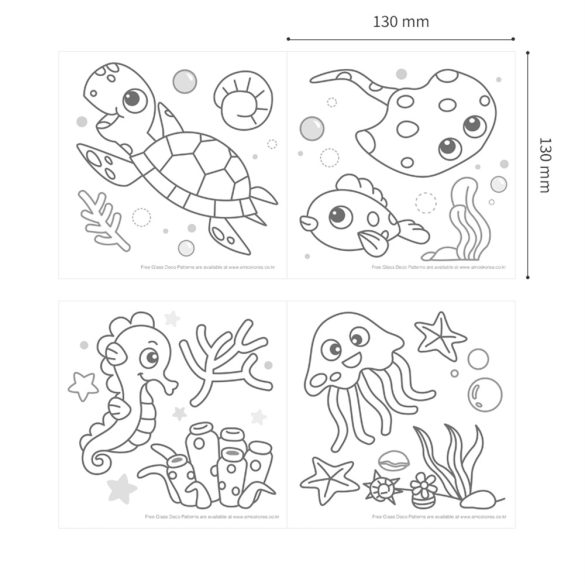 Glass Deco collection 6x10.5 ml