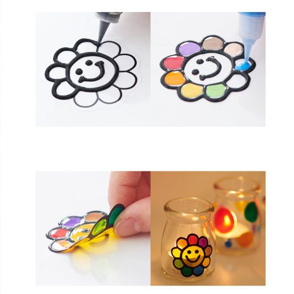 Üvegmatrica festék készlet - Glass Deco üvegfesték 6x10.5 ml