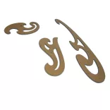 Görbevonalzó-készlet - Koh-i-noor Set of French Curves 3pcs