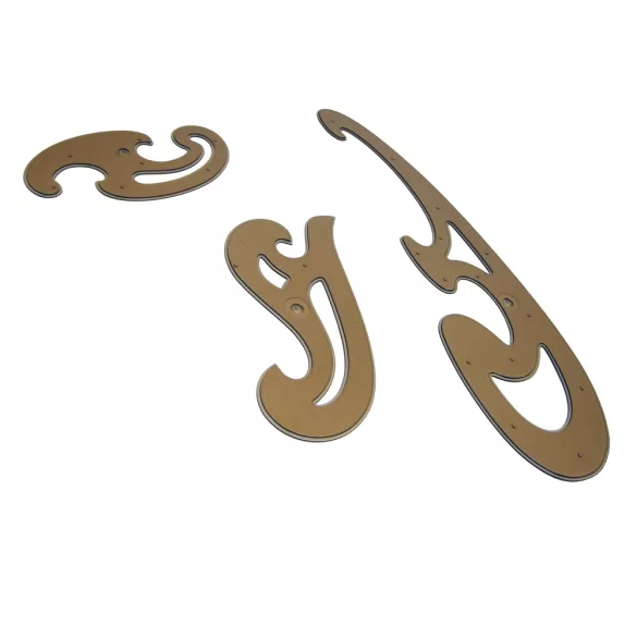 Görbevonalzó-készlet - Koh-i-noor Set of French Curves 3pcs