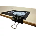 Rajzcsipesz - Binder, fekete - 32mm