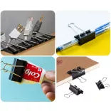 Rajzcsipesz - Binder, fekete - 32mm