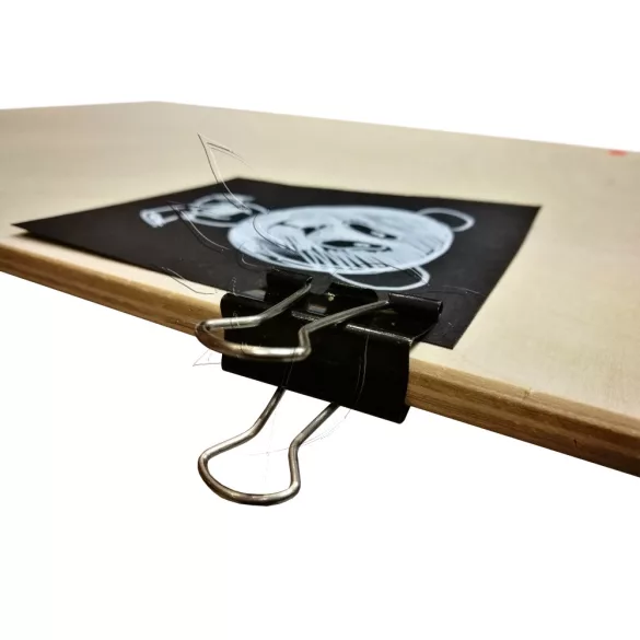 Rajzcsipesz - Binder, fekete - 15mm