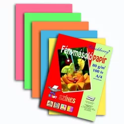   Decor paper - Blackberry colour copy paper pack, 80gr, A/4, 100 sheets, 5 colour - Pastel