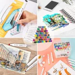 Kétvegű filckészlet- Deli Color Emotion Permanent 36