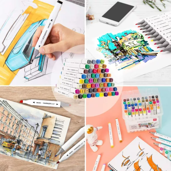 Kétvegű filckészlet- Deli Color Emotion Permanent 36