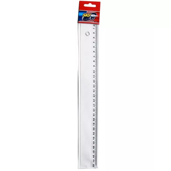Vonalzó, egyenes műanyag 30cm - Ruler 30cm
