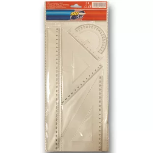 Vonalzó, egyenes műanyag 30cm - Ruler 30cm