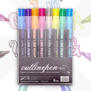 Marker Set - Gel Outlinepen Set 12 pcs