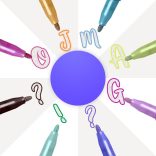 Marker Set - Gel Outlinepen Set 12 pcs