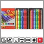 Színesrúd-készlet - Koh-i-noor PROGRESSO Woodless Colured Pencils Stick Set - 12