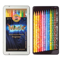 Koh-I-Noor PROGRESSO MAGIC Multicoloured Penciles - 12