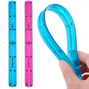 PQ Flexibile Plastic Ruler 30cm - Blue