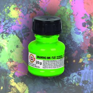 Tus - Koh-I-Noor Gama Drawing Ink 20g - Fluoreszkáló Zöld