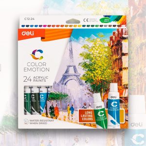 deli Color Emotion Acrylic Paints Set 24x12ml