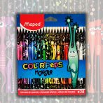   Színesceruza készlet - Maped Colour'Peps Monster, 24pcs