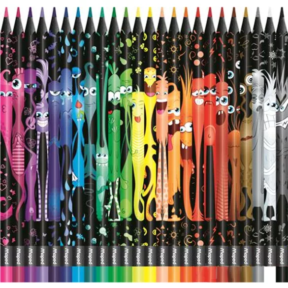 Colour Pencil - Maped Colour'Peps Monster, 24pcs
