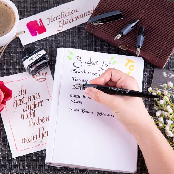 Calligraphy set - Online Calligraphy Fountain Pen Set in Bamboo Gift Box