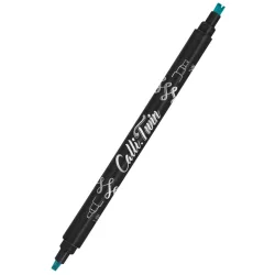   Kalligráfia toll, kétvégű marker - Online Calli.TWIN Double Tip Pen Turquoise