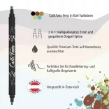 Filckészlet - Online Calli Twin Fresh szett - 5 db-os, vágott végű 3mm + ikerhegy 2mm és 1mm